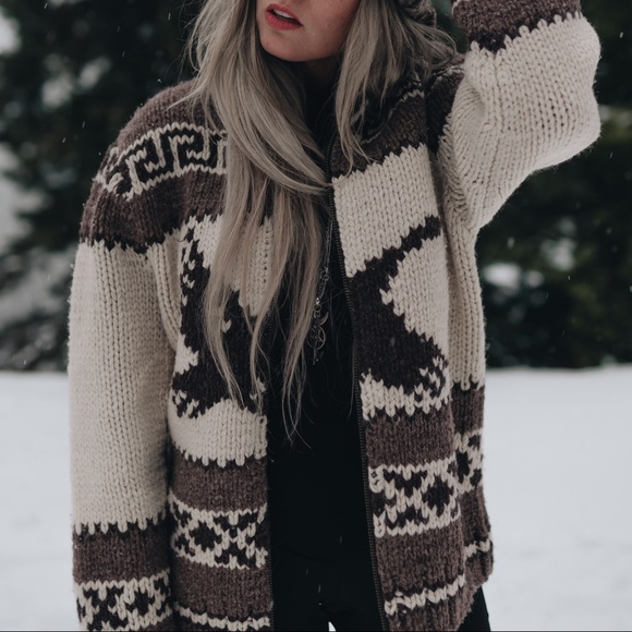 Eddie Bauer Sweaters - EDDIE BAUER men’s chunky wool knit vintage sweater